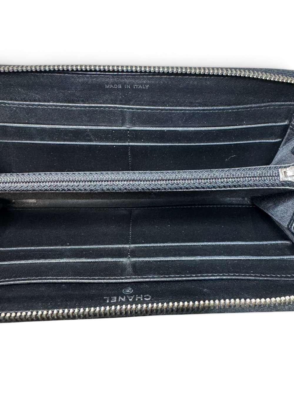 Chanel Matelassé Lambskin Leather Long Wallet Black - Picture 15 of 16